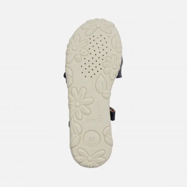 Dark Blue Girls' Sandals Geox Haiti - Girls