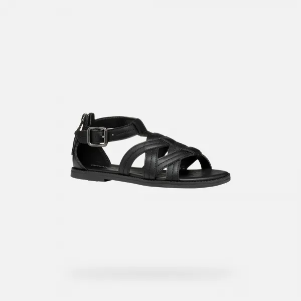 Black Girls' Sandals Geox Karly - Girls