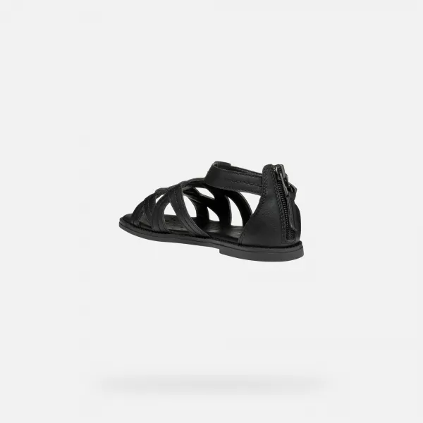 Black Girls' Sandals Geox Karly - Girls