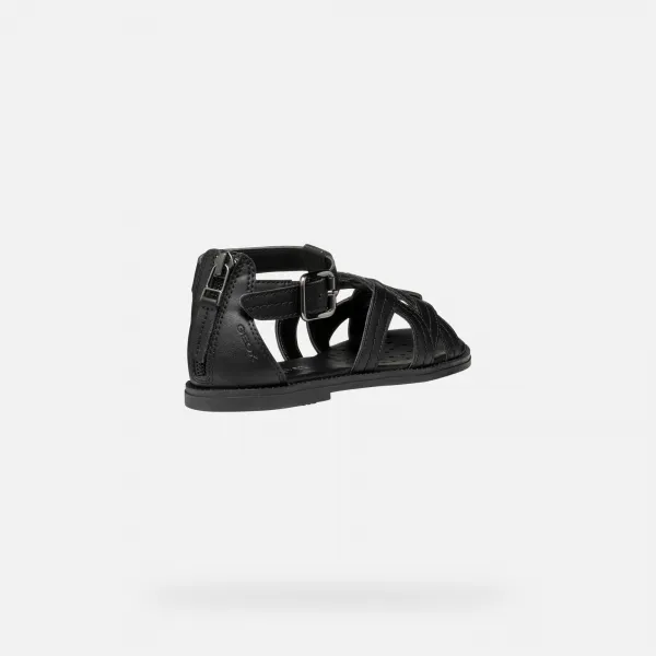 Black Girls' Sandals Geox Karly - Girls