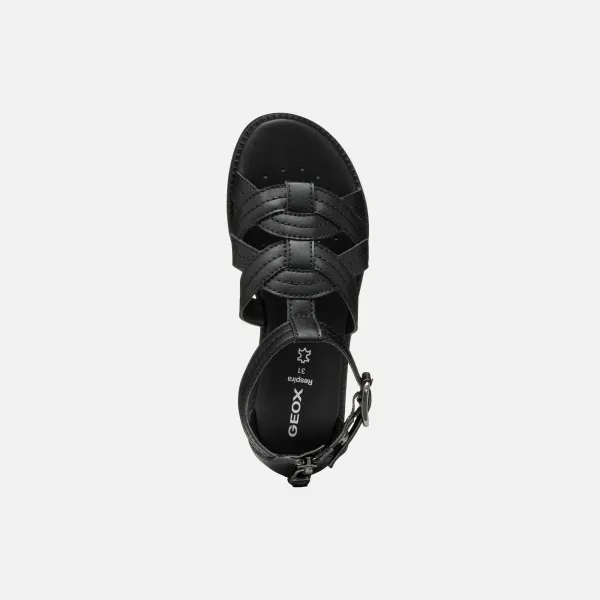 Black Girls' Sandals Geox Karly - Girls