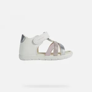 White Girls Sandals Geox Alul - Girls