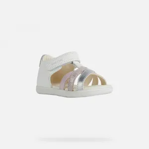 White Girls Sandals Geox Alul - Girls