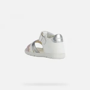 White Girls Sandals Geox Alul - Girls