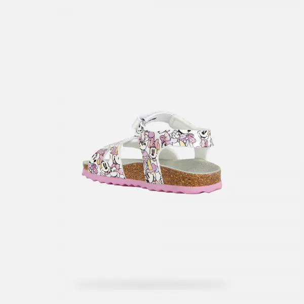White Girls Sandals Geox Chalki - Girls