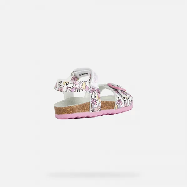 White Girls Sandals Geox Chalki - Girls