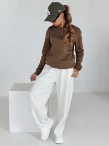 Dámska mikina FASHION II tmavohnedá