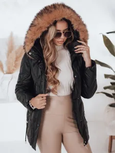 Dámska zimná bunda LUMORE s kapucňou, khaki