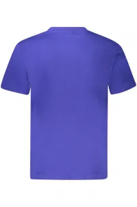 Modré pánske tričko s krátkym rukávom