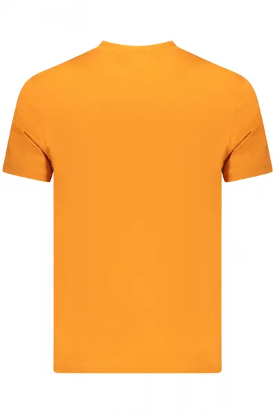 Pánske oranžové tričko s krátkym rukávom