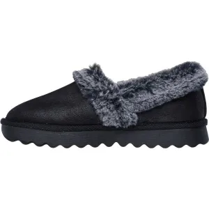 Skechers COZY UP Dámske zateplené papuče, čierna, veľkosť