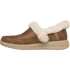 Skechers COZY ESCAPE Dámske zateplené papuče, hnedá, veľkosť