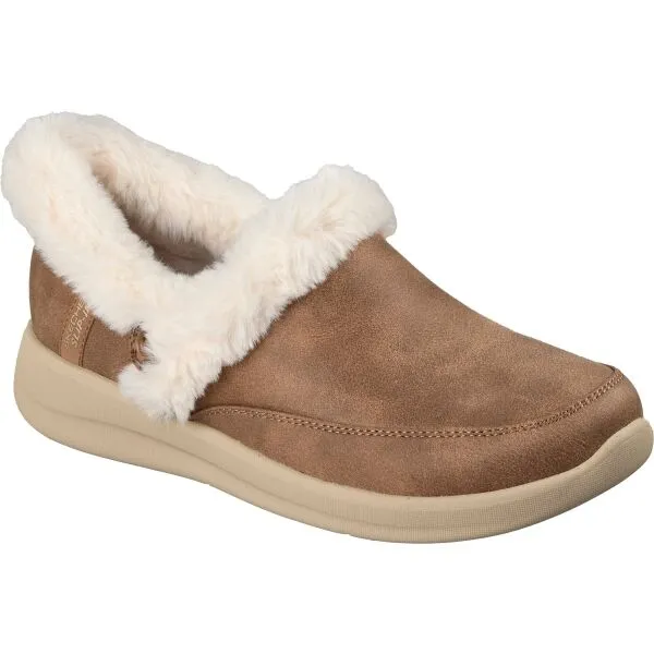 Skechers COZY ESCAPE Dámske zateplené papuče, hnedá, veľkosť