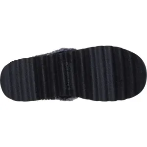 Skechers COZY UP Dámske zateplené papuče, čierna, veľkosť