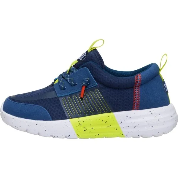 HEY DUDE SIROCCO PLAY Y SPORT STRIPE Detská voľnočasová obuv, tmavo modrá, veľkosť