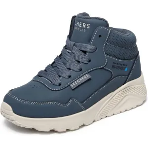 Skechers UNO LITE Detská zateplená obuv, sivá, veľkosť