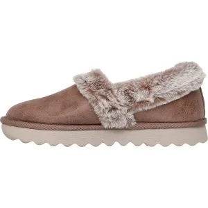 Skechers COZY UP Dámske zateplené papuče, hnedá, veľkosť