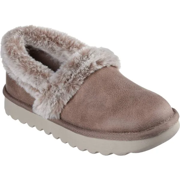 Skechers COZY UP Dámske zateplené papuče, hnedá, veľkosť