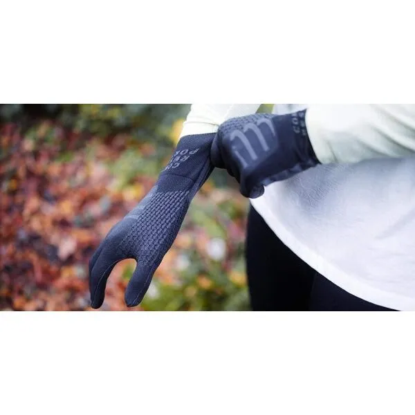 Compressport 3D THERMO GLOVES Unisex bežecké rukavice, čierna, veľkosť