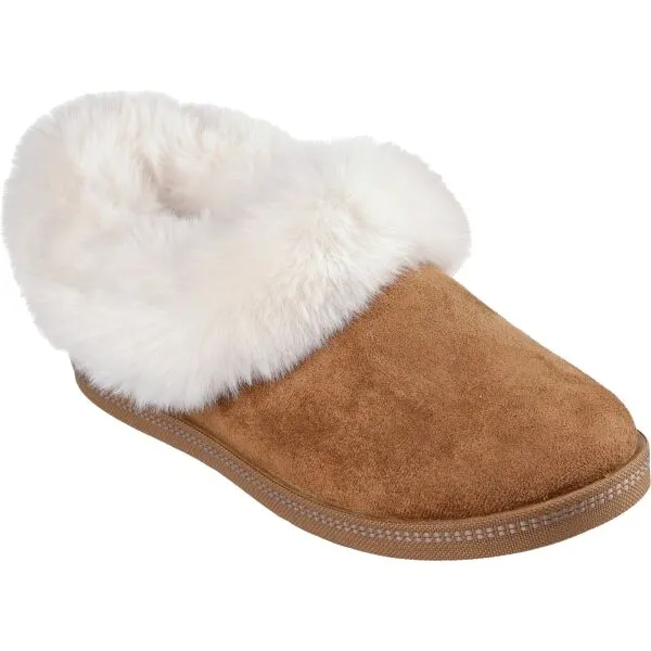 Skechers COZY CAMPFIRE Dámske zateplené papuče, hnedá, veľkosť