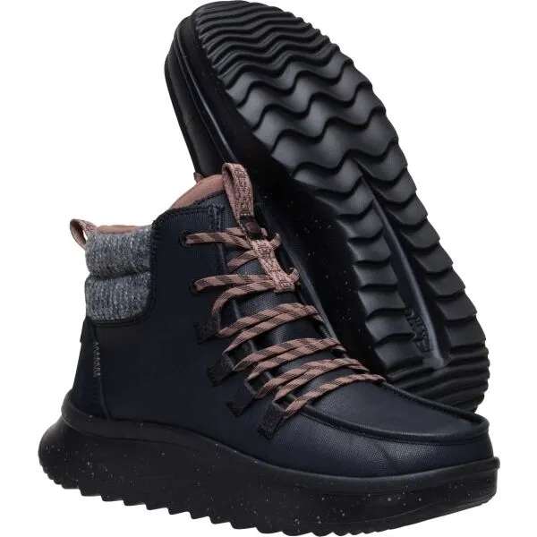 HEY DUDE WENDY PEAK APRES COATED CANVAS Dámska zimná obuv, čierna, veľkosť
