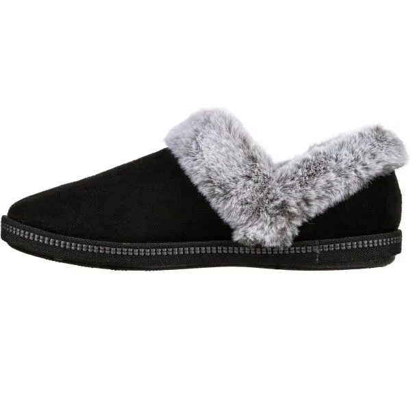 Skechers COZY CAMPFIRE Dámske zateplené papuče, čierna, veľkosť