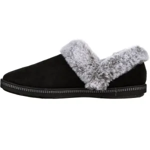 Skechers COZY CAMPFIRE Dámske zateplené papuče, čierna, veľkosť