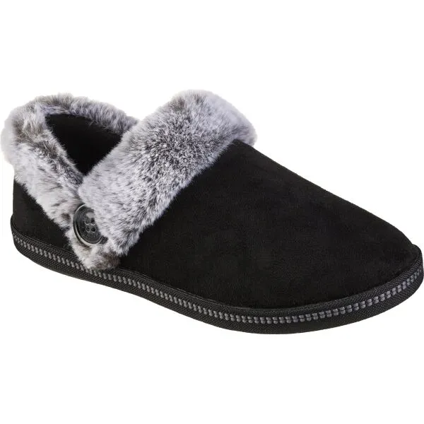 Skechers COZY CAMPFIRE Dámske zateplené papuče, čierna, veľkosť