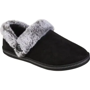 Skechers COZY CAMPFIRE Dámske zateplené papuče, čierna, veľkosť