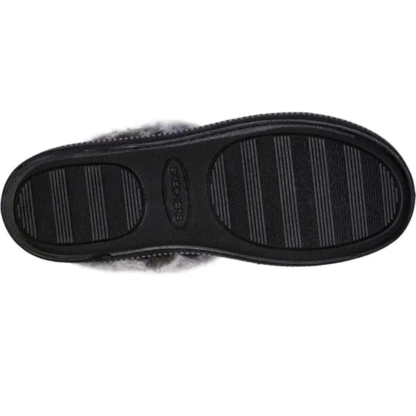 Skechers COZY CAMPFIRE Dámske zateplené papuče, čierna, veľkosť