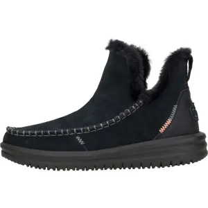 HEY DUDE CAMDEN SUEDE Dámska voľnočasová obuv, čierna, veľkosť