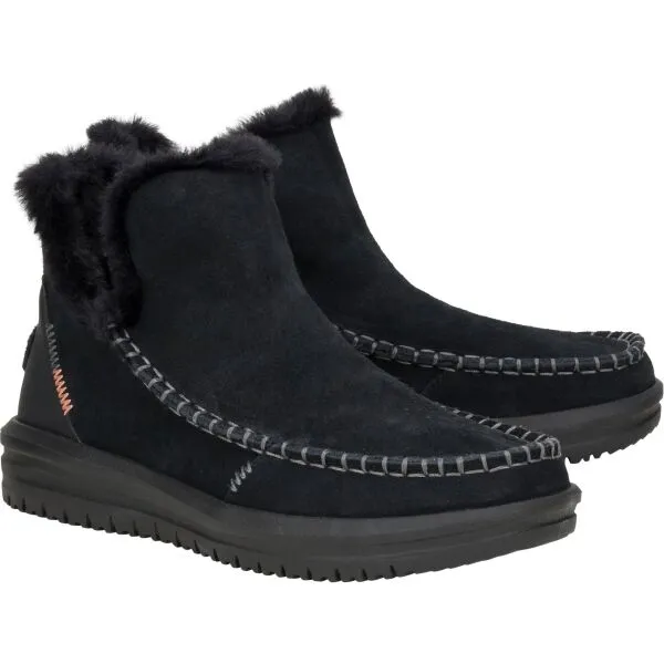 HEY DUDE CAMDEN SUEDE Dámska voľnočasová obuv, čierna, veľkosť