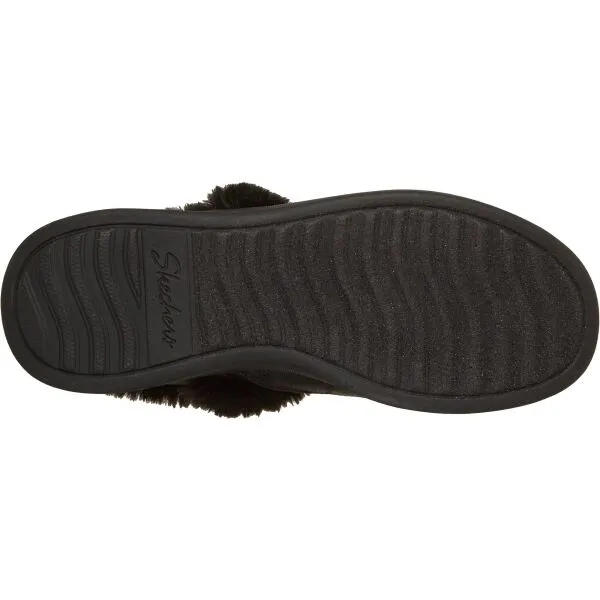 Skechers COZY ESCAPE Dámske zateplené papuče, čierna, veľkosť