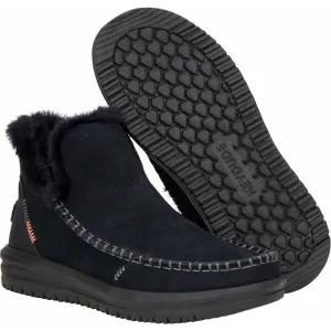 HEY DUDE CAMDEN SUEDE Dámska voľnočasová obuv, čierna, veľkosť