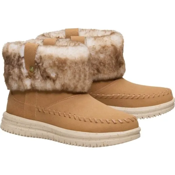 HEY DUDE CAMDEN CUFF CLASSIC COZY Dámska zimná obuv, hnedá, veľkosť