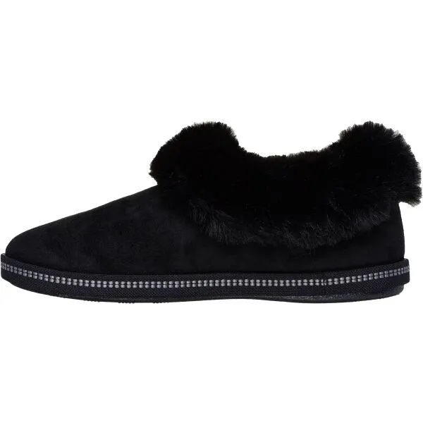 Skechers COZY CAMPFIRE Dámske zateplené papuče, čierna, veľkosť