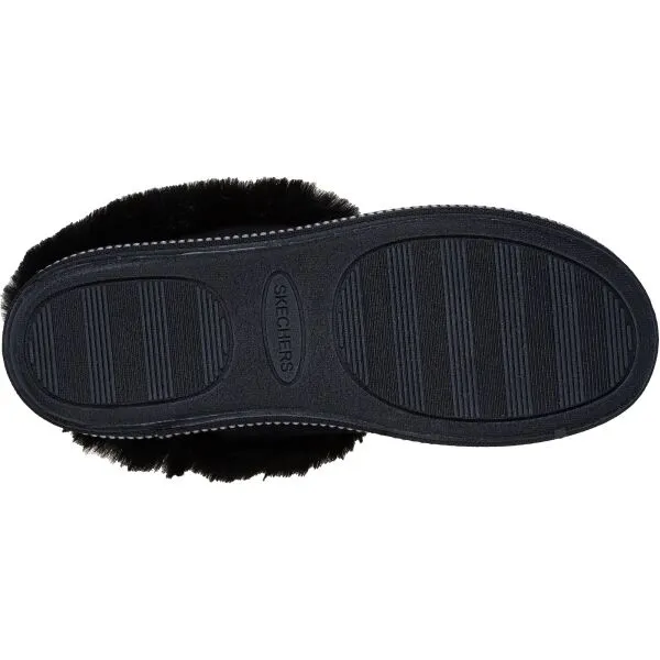 Skechers COZY CAMPFIRE Dámske zateplené papuče, čierna, veľkosť