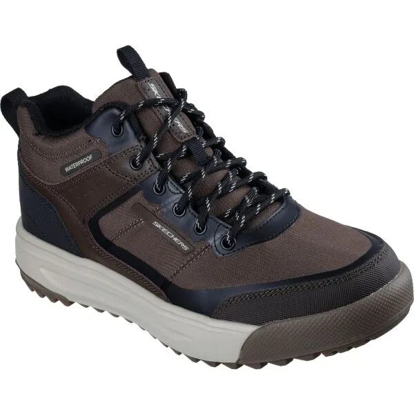 Skechers URBAN STREET HIKER Pánska vychádzková obuv, hnedá, veľkosť