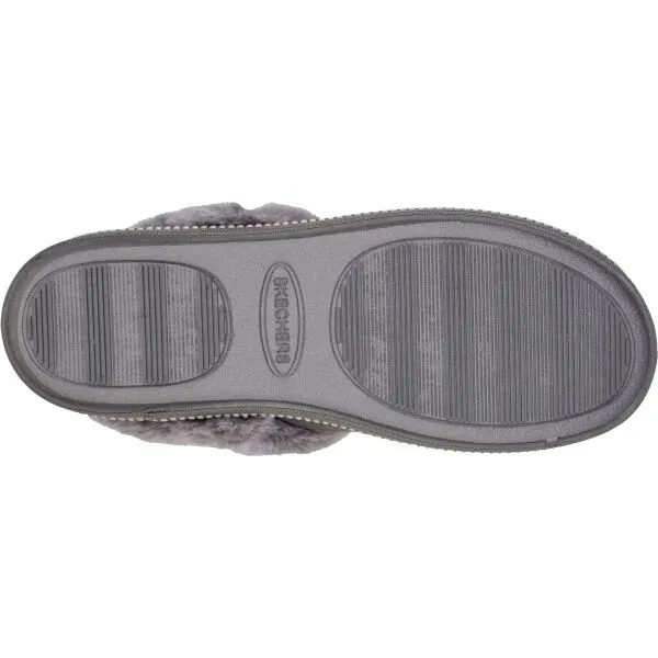 Skechers COZY CAMPFIRE Dámske zateplené papuče, sivá, veľkosť