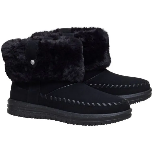 HEY DUDE CAMDEN CUFF CLASSIC COZY Dámska zimná obuv, čierna, veľkosť