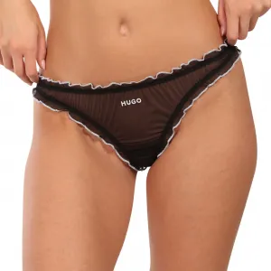 3PACK dámske tangá HUGO čierne (50550109 001) M