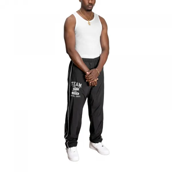 Patta Athletic Nylon Track Pants "Black" (4550-365-0003-001)