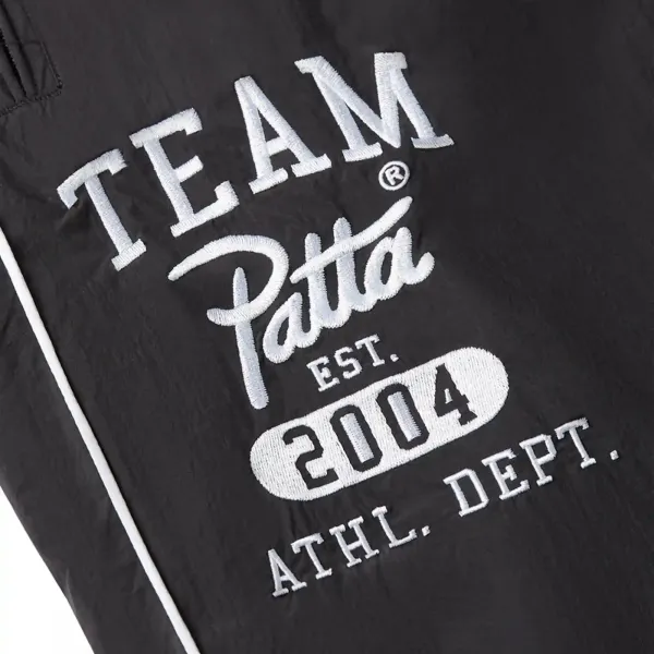 Patta Athletic Nylon Track Pants "Black" (4550-365-0003-001)