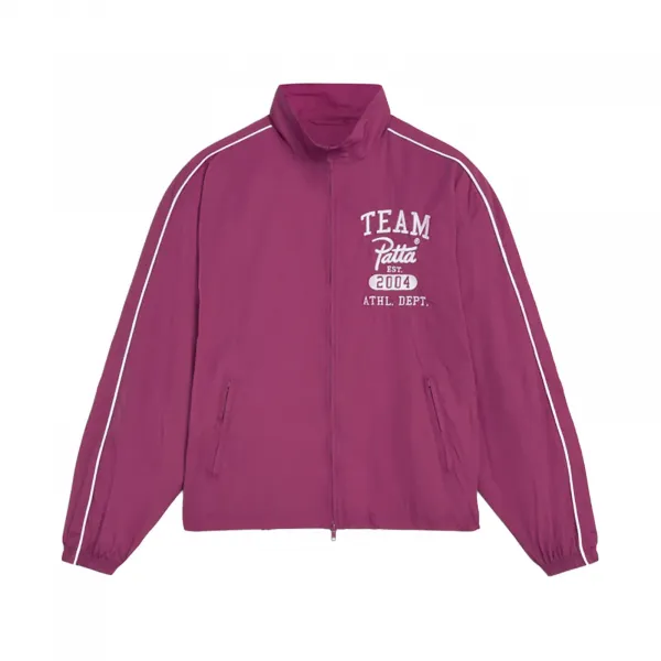 Patta Athletic Nylon Track Jacket "Boysenberry" (4550-849-0006-209)