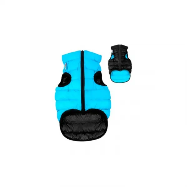 Teplá vesta pre psa AiryVest modro čierna, Veľkosť: M45