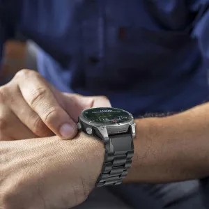 Tech-Protect Stainless remienok na Garmin Fenix 5 / 6 / 6 Pro / 7 / 8 47mm / E, titanium