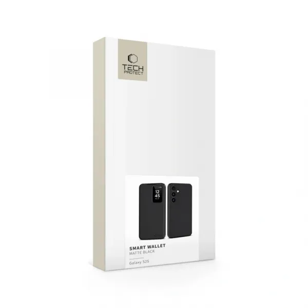 Tech-Protect Smart Wallet knižkové puzdro na Samsung Galaxy S25, čierne