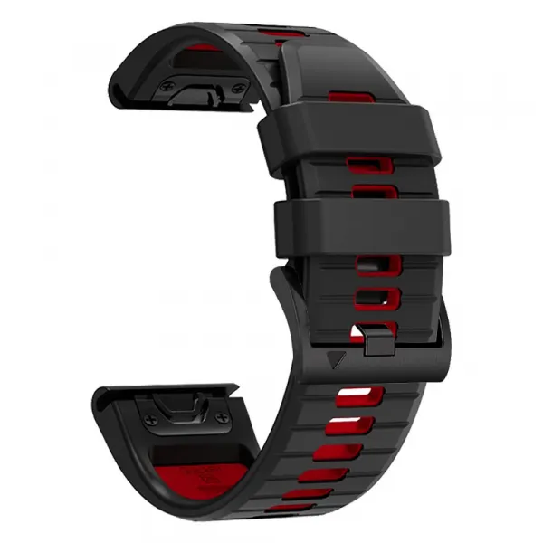 Tech-Protect Iconband remienok na Garmin Fenix 5x / 5x Plus / 6x / 6x Pro / 7x / 8 51mm, black/red