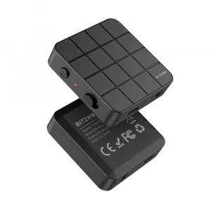 BlitzWolf BW-BL2 Bluetooth vysielač / prijímač 3.5mm jack, čierny (BW-BL2)