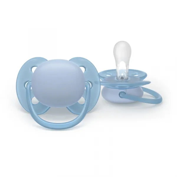 Philips AVENT Cumlík Ultrasoft Premium 0-6m chlapec 2 ks